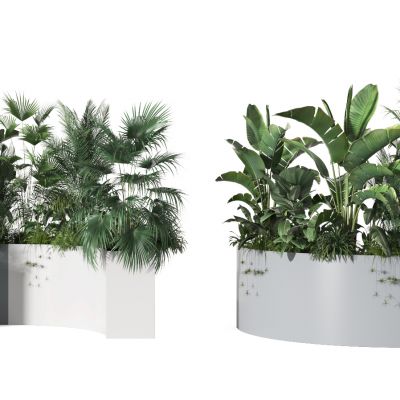 现代盆栽  花草 摆件 