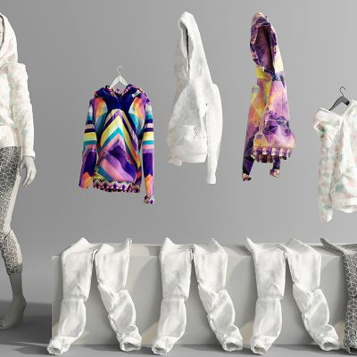 现代服装模特服饰衣服