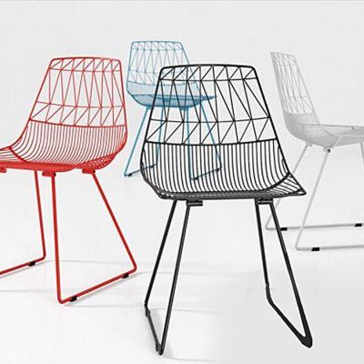 现代铁丝椅子国外