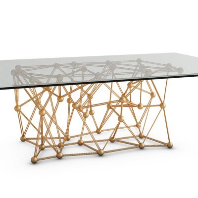 现代金属玻璃茶几组合