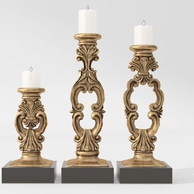 欧式雕花烛台