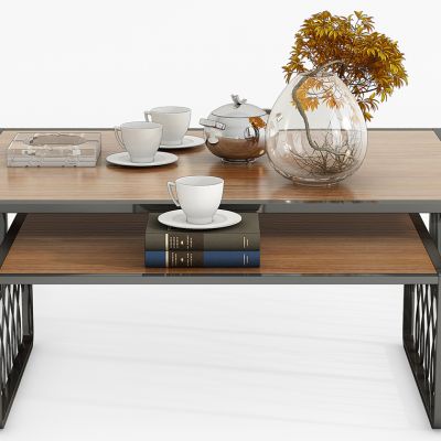 现代茶几摆件组合