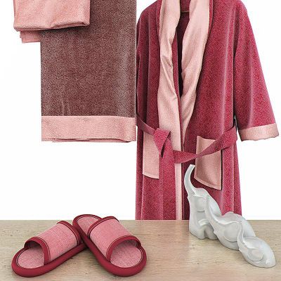 毛巾睡袍拖鞋