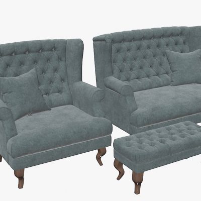 现代高靠背休闲椅国外