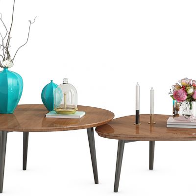 现代茶几摆件组合