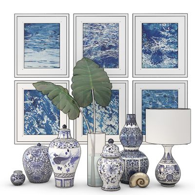 青花瓷罐子台灯