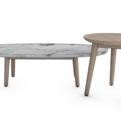 现代木质茶几组合