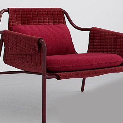 现代布艺休闲椅国外