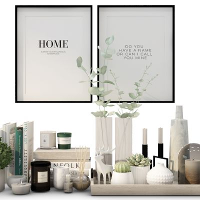 书籍鹿雕塑摆件