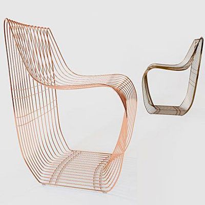 现代金属椅子国外