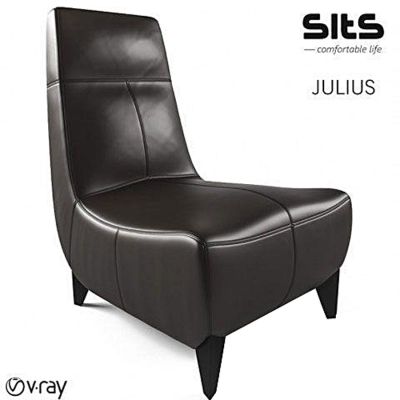 现代皮质休闲椅国外