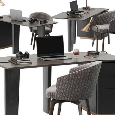 现代书桌椅组合国外