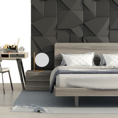 现代床写字台组合