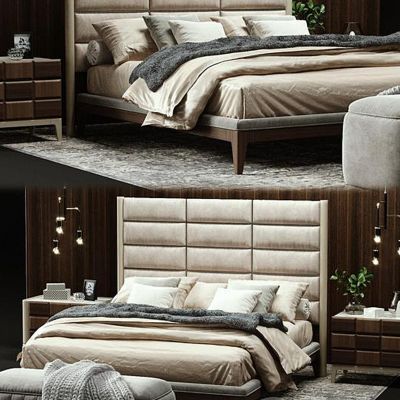 现代风格床国外