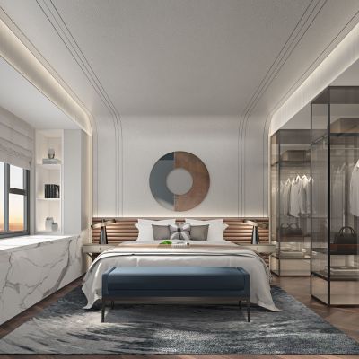 现代风格卧室