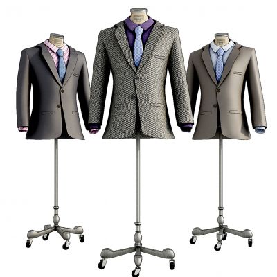 男士衣服衣架组合西服