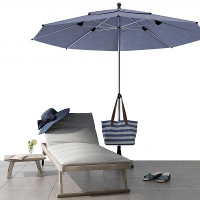 北欧户外休闲椅遮阳伞组合