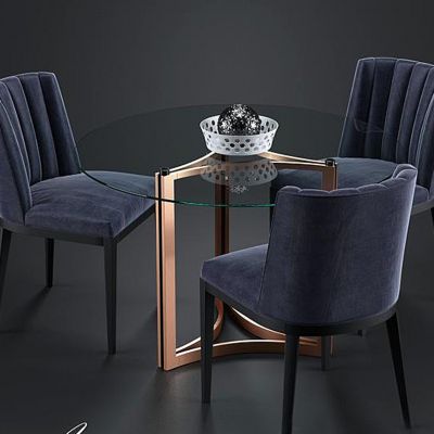 现代桌椅组合国外