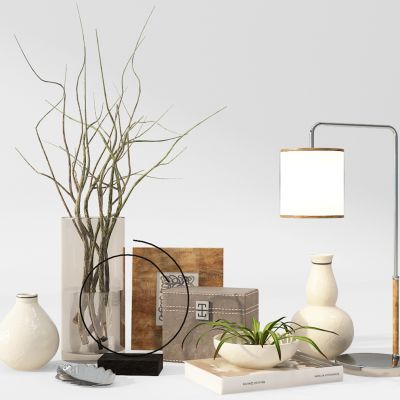 干枝花瓶首饰盒摆件