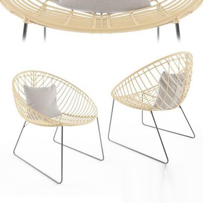 现代编制椅子国外