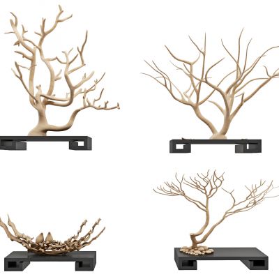 新中式树枝摆件