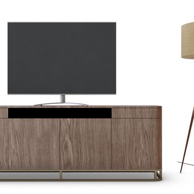 电视柜落地灯组合