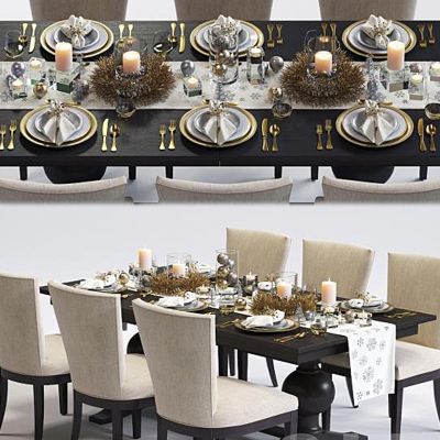 现代餐桌椅国外