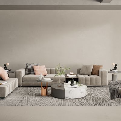 现代沙发茶几组合