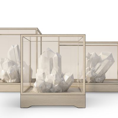 现代水晶原石装饰摆件