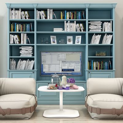 沙发暖气书柜懒人沙发3D模型