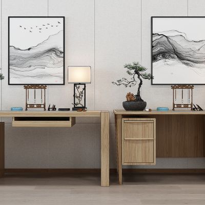 新中式书桌写字台