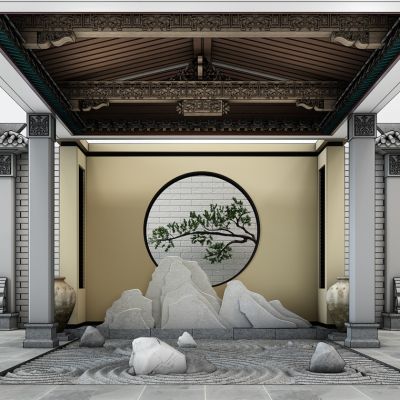 中式建筑枯山水