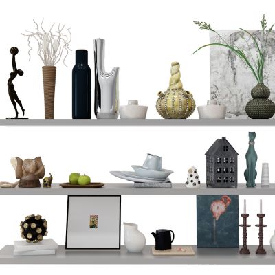 现代陶瓷花艺饰品摆件组合