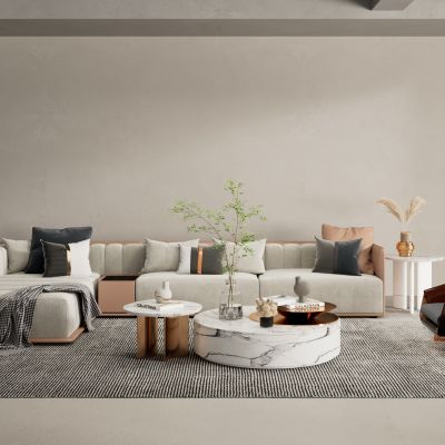 现代沙发茶几组合