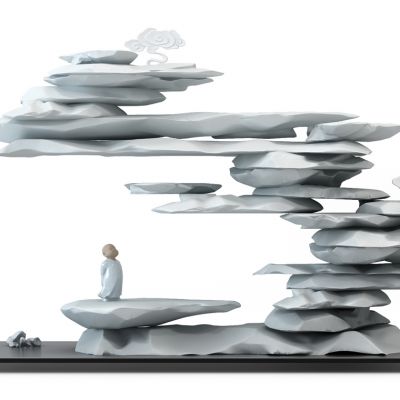 新中式石头雕塑摆件