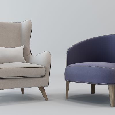 欧式单人沙发椅