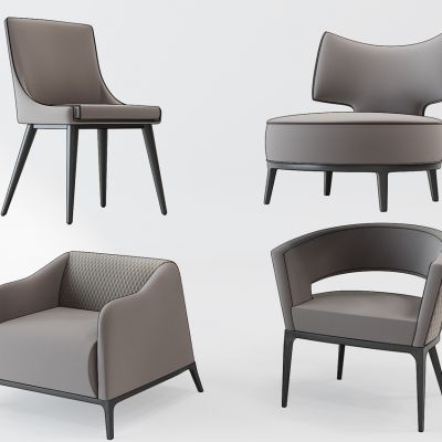 北欧单人沙发椅子组合