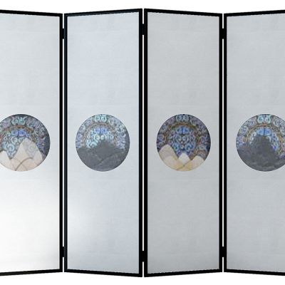 新中式屏风组合