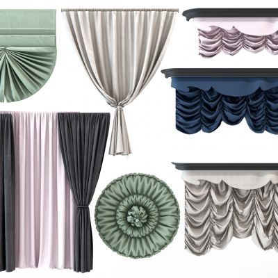 窗帘布帘异形帷幔纱帘罗马帘