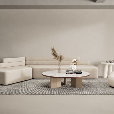 现代沙发茶几组合