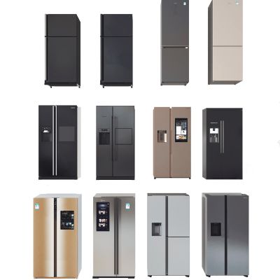 现代冰箱冰柜组合