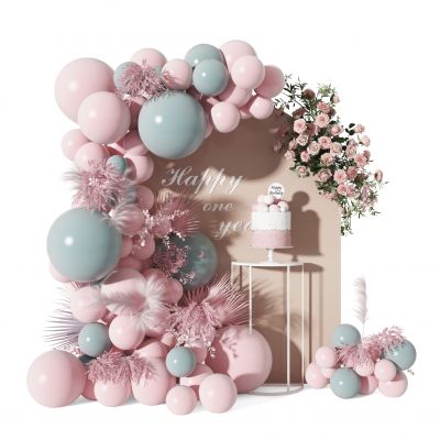 气球 花艺  造型墙