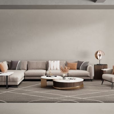 现代沙发茶几组合