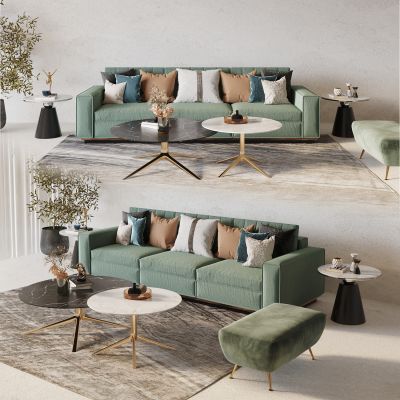 现代沙发茶几组合