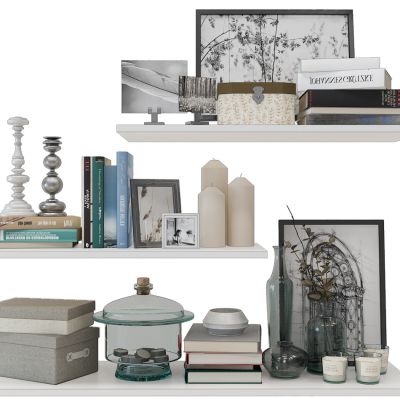 现代烛台花瓶器皿毛巾组合