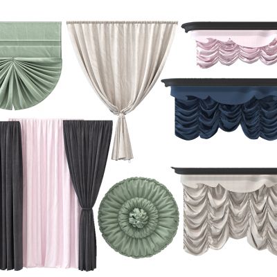 窗帘布帘异形帷幔纱帘罗马帘