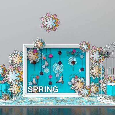 鸟笼沙发展示造景