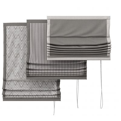 现代布艺折叠窗帘