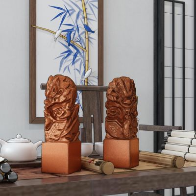 龙凤印章陈设摆件画轴