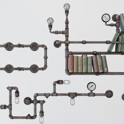 工业管道书架组合灯